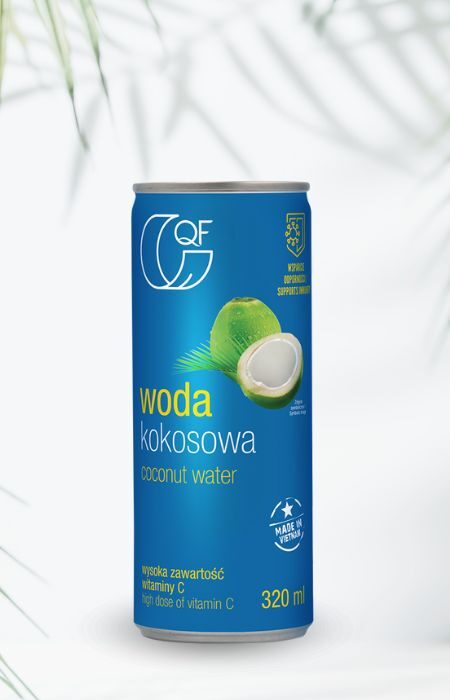 Woda kokosowa z witaminą C 320ml QF Quality Food