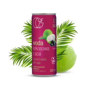 Woda kokosowa z acai i kolagenem 320ml QF Quality Food