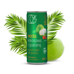 Woda kokosowa z guaraną i magnezem 320ml QF Quality Food