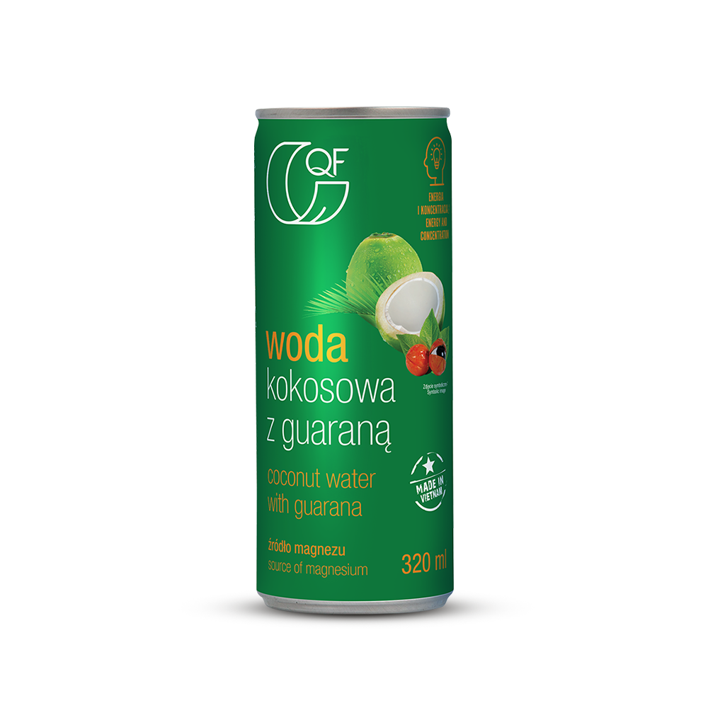 Woda kokosowa z guaraną i magnezem 320 ml