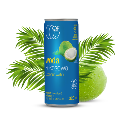 Woda kokosowa z witaminą C 320ml QF Quality Food