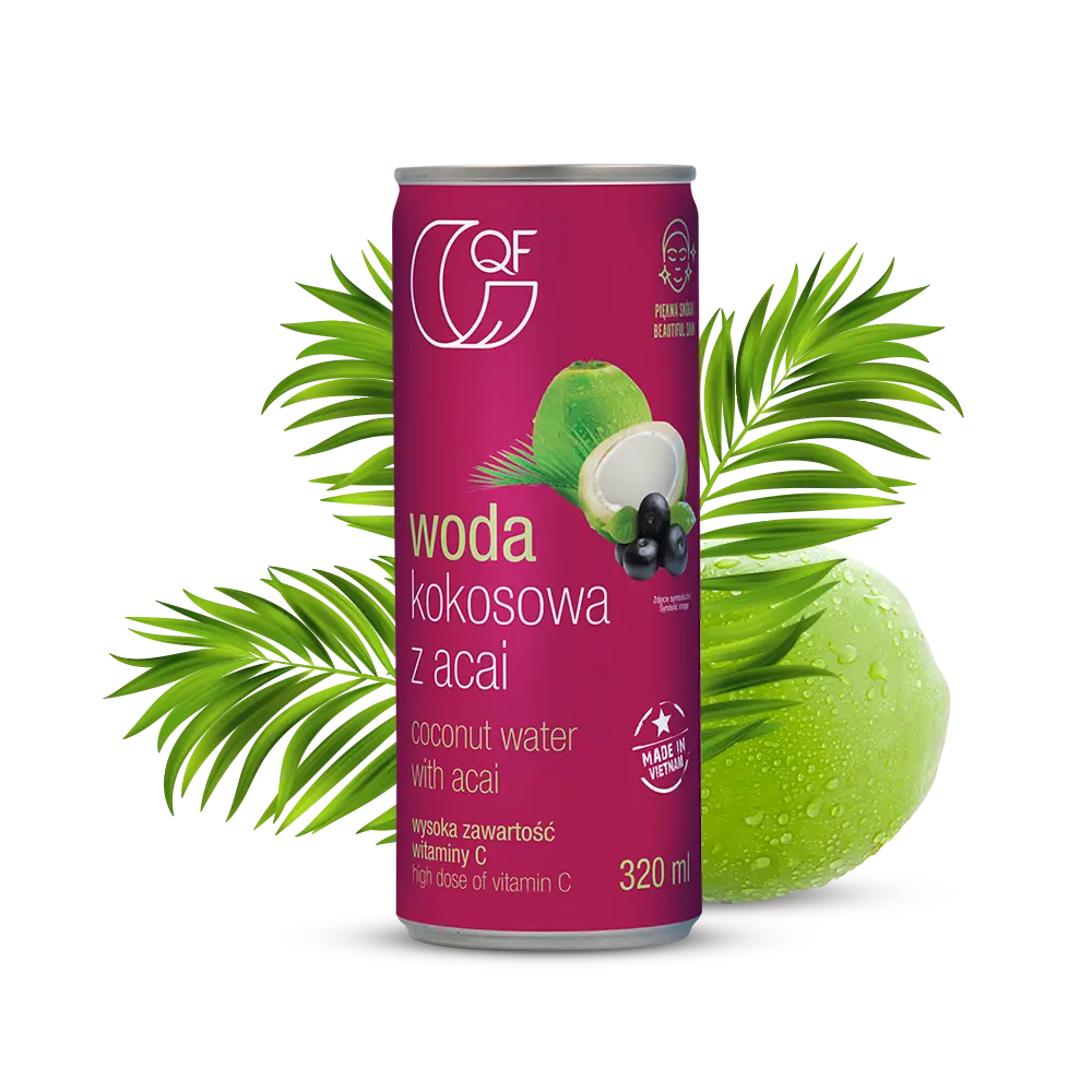 Woda kokosowa z acai i kolagenem 320 ml