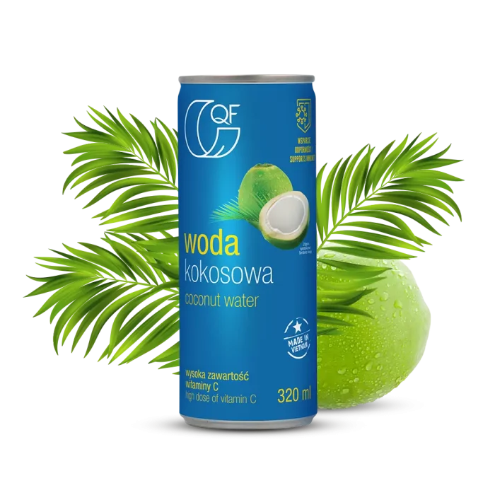 Woda kokosowa z witaminą C 320ml QF Quality Food