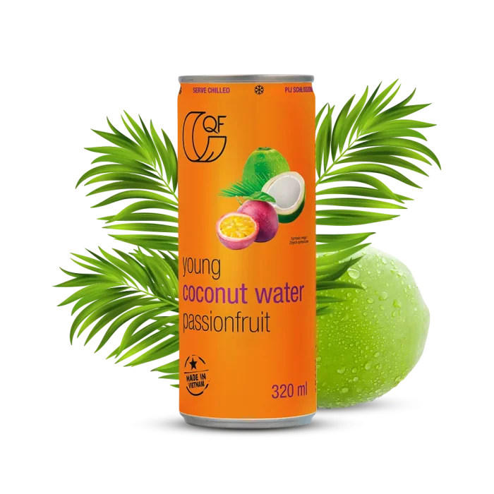 Woda kokosowa z sokiem z marakui 320 ml QF Quality Food