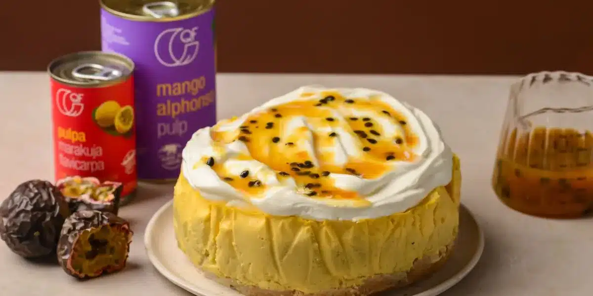 Sernik na zimno mango–marakuja QF